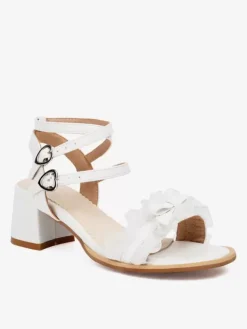 Sweet Lolita Sandals Pink Bows PU Leather Round Toe Lolita Summer Shoes