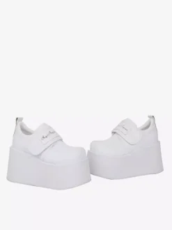 Sweet Lolita Shoes White PU Leather Platform Lolita Pumps