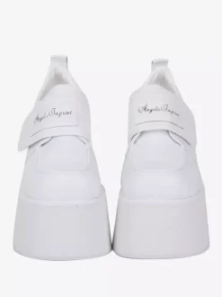 Sweet Lolita Shoes White PU Leather Platform Lolita Pumps