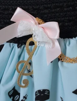 Sweet Lolita Skirt The Cat On The Piano Keys SK Lolita Skirt