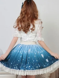Sweet Lolita Skirt Wizard Of The Night Kawaii Lolita SK Lolita Skirt