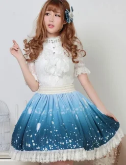 Sweet Lolita Skirt Wizard Of The Night Kawaii Lolita SK Lolita Skirt