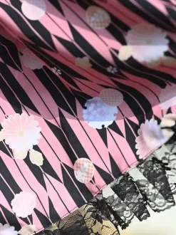 Sweet Lolita SK Lace as image Floral Print Lolita Skirts