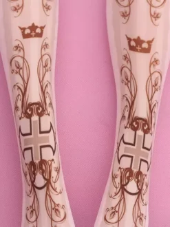 Sweet Lolita Socks Pinks Printed Lolita Stocking