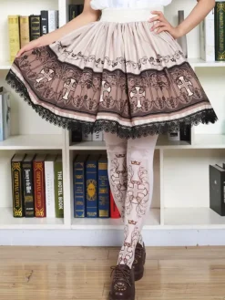 Sweet Lolita Socks Pinks Printed Lolita Stocking