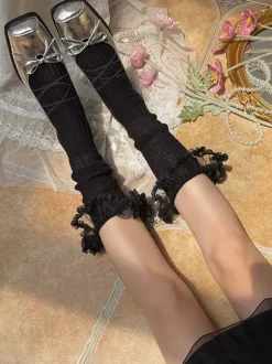 Sweet Lolita Stocking Black Accessory Polyester Lolita Accessories