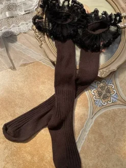Sweet Lolita Stocking Black Accessory Polyester Lolita Accessories