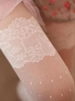 Sweet Lolita Stocking Lace Jacquard Nylon Lolita Pantyhose