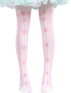 Sweet Lolita Stockings Printed Lolita Knee High Socks
