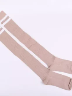 Sweet Lolita Stocking Two Tone Stripe Cotton Knee High Socks