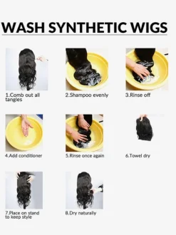 Sweet Lolita Wig Brownish Black Long Heat-resistant Fiber Tousled Lolita Accessories