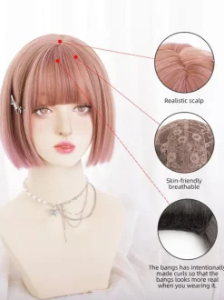 Sweet Lolita Wig Long Heat-resistant Fiber as image Lolita Accessories
