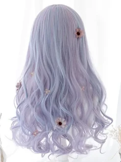 Sweet Lolita Wig Long Tousled Heat-resistant Fiber Lavender Lolita Accessories