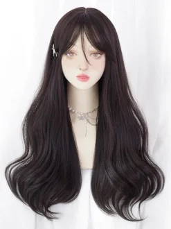Sweet Lolita Wigs Long Heat-resistant Fiber as image Lolita Accessories