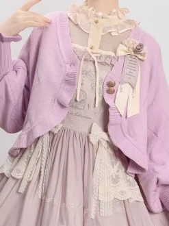 Sweet Ruffles Long Sleeves Top Burgundy