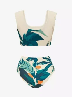 Swimsuits Cover-Ups Apricot Beach Summer Swimsuit Set