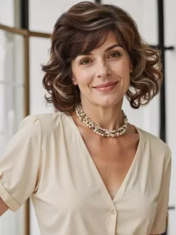 Synthetic Wigs Light Brown Women's Short Wig For Women