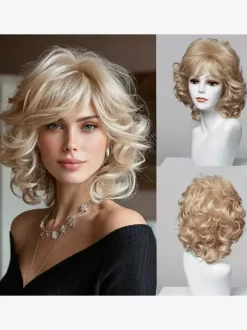 Synthetic Wigs Light Brown Women's Short Wig For Women