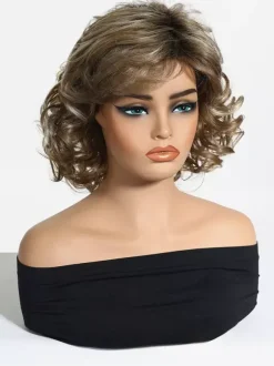 Synthetic Wigs Light Brown Women's Short Wig For Women