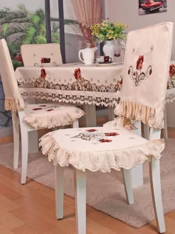 Tablecloth Nude Color Polyester Fiber Party Supplies