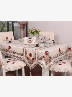 Tablecloth Nude Color Polyester Fiber Party Supplies