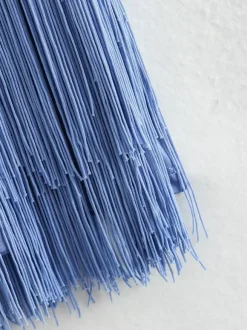 Tassel Fringe Mini Dress With Open Back And Halter Neckline For Party 2026