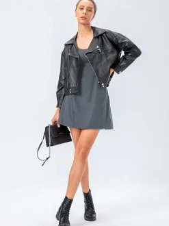 Tennis Strappy Dress Jewel Neck Backless Activewear For Women
