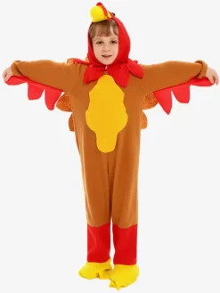 Thanksgiving Turkey Costume for Kids Plush Animal Roleplay Kigurumi for Stage Performance