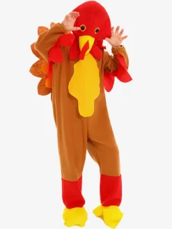 Thanksgiving Turkey Costume for Kids Plush Animal Roleplay Kigurumi for Stage Performance