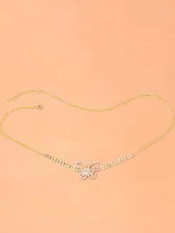 Thigh Chain Butterfly Sparkle Crystal Leg Chain