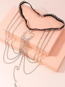 Thigh Chain Heart Moon Layered Timeless Beach Bikinis Leg Chain
