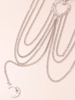 Thigh Chain Heart Moon Layered Timeless Beach Bikinis Leg Chain