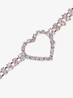 Thigh Chain Heart Shaped Sparkle Crystal Stylish Leg Chain
