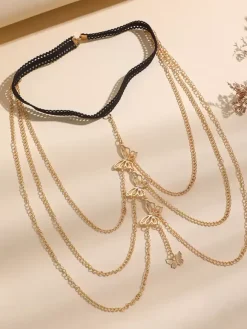 Thigh Chain Butterfly Layered Delicate Beach Vacation Leg Chain