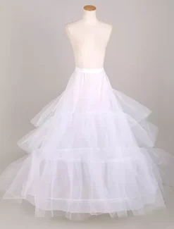 Tiered Chapel Train Bridal Slip