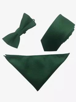 Tie Set Black Men's Square Scarf Pocket Button Chic Suit Accessory