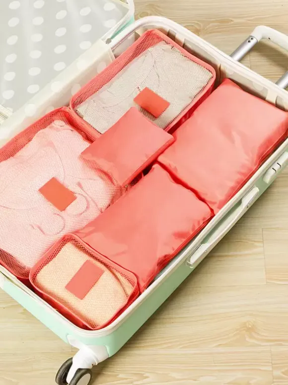 Travel Organizer Garment Bag Storage Suitcase Set