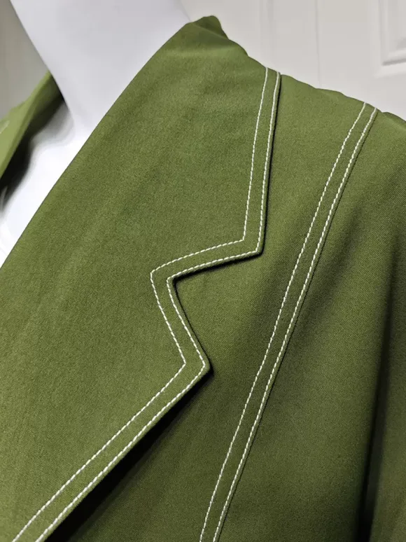 Trench Coat For Women Practical Buttons Turndown Collar Long Sleeves Polyester Front Button