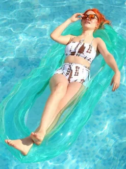 Tropical Printed Inflatable Pool Float For Adults 2026