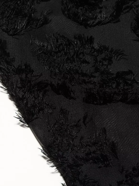 Trumpet Dress Spaghetti Straps Lace-up Floral Embroidery Prom Maxi Dresses