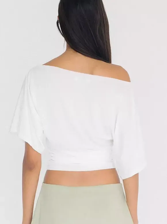 T-Shirt Short Sleeves Tees White For Women
