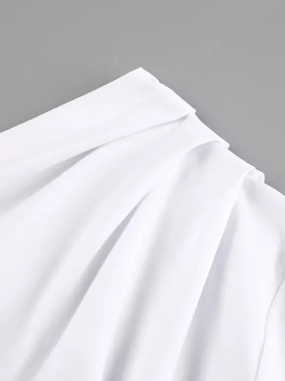 T-Shirt Asymmetrical One Shoulder Ruched Half Sleeve Top