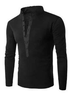 T-shirts Chic Jewel Neck Long Sleeves