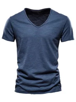 T-shirts Chic V-Neck Short Sleeves