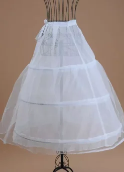 Tulle Wedding Petticoat Ivory A Line Layer 3 Hoop Bridal Petticoat