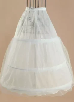 Tulle Wedding Petticoat Ivory A Line Layer 3 Hoop Bridal Petticoat