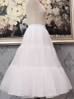 Tulle Lolita Petticoats Tiered White Lolita Skirt