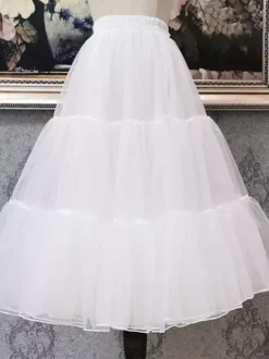 Tulle Lolita Petticoats Tiered White Lolita Skirt