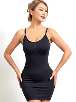 Tummy Control Nebility Lingerie Shapewear Black Body Shaper Bodysuit