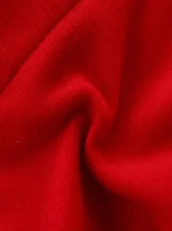 Tunic Dress For Christmas Red Polyester Fiber Christmas Holidays Party Dress